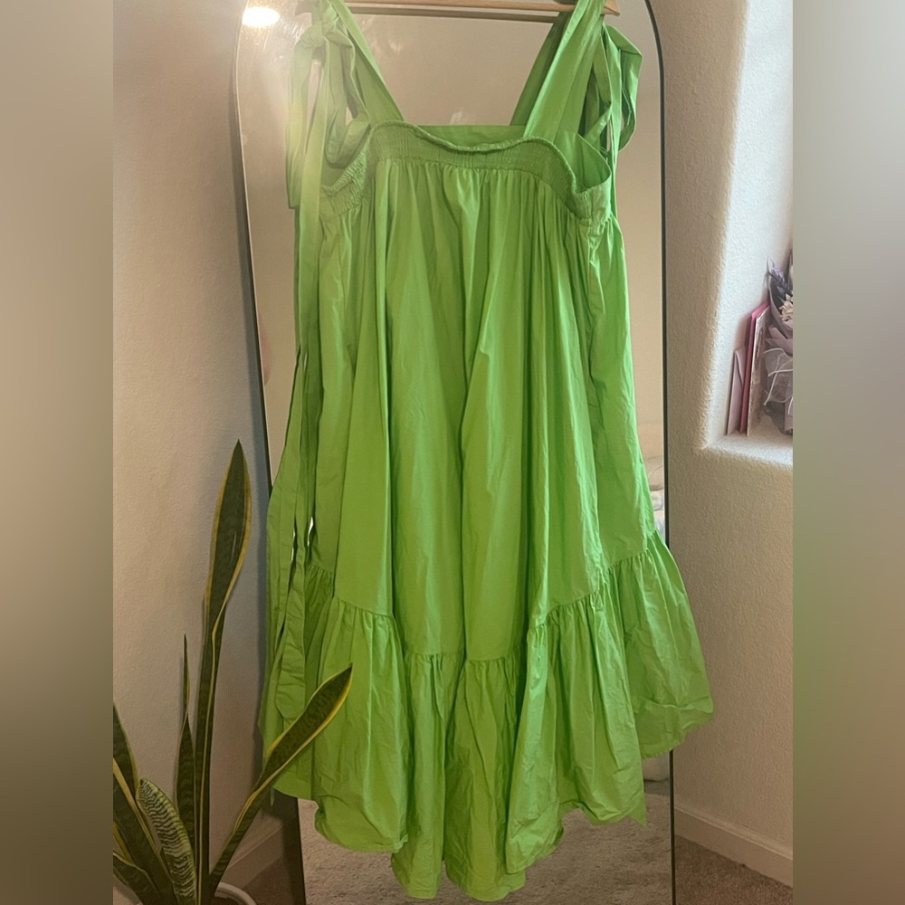 Lime green dress